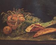 Vincent Van Gogh Still Life wtih Apples,Meat and a Roll (nn04) oil
